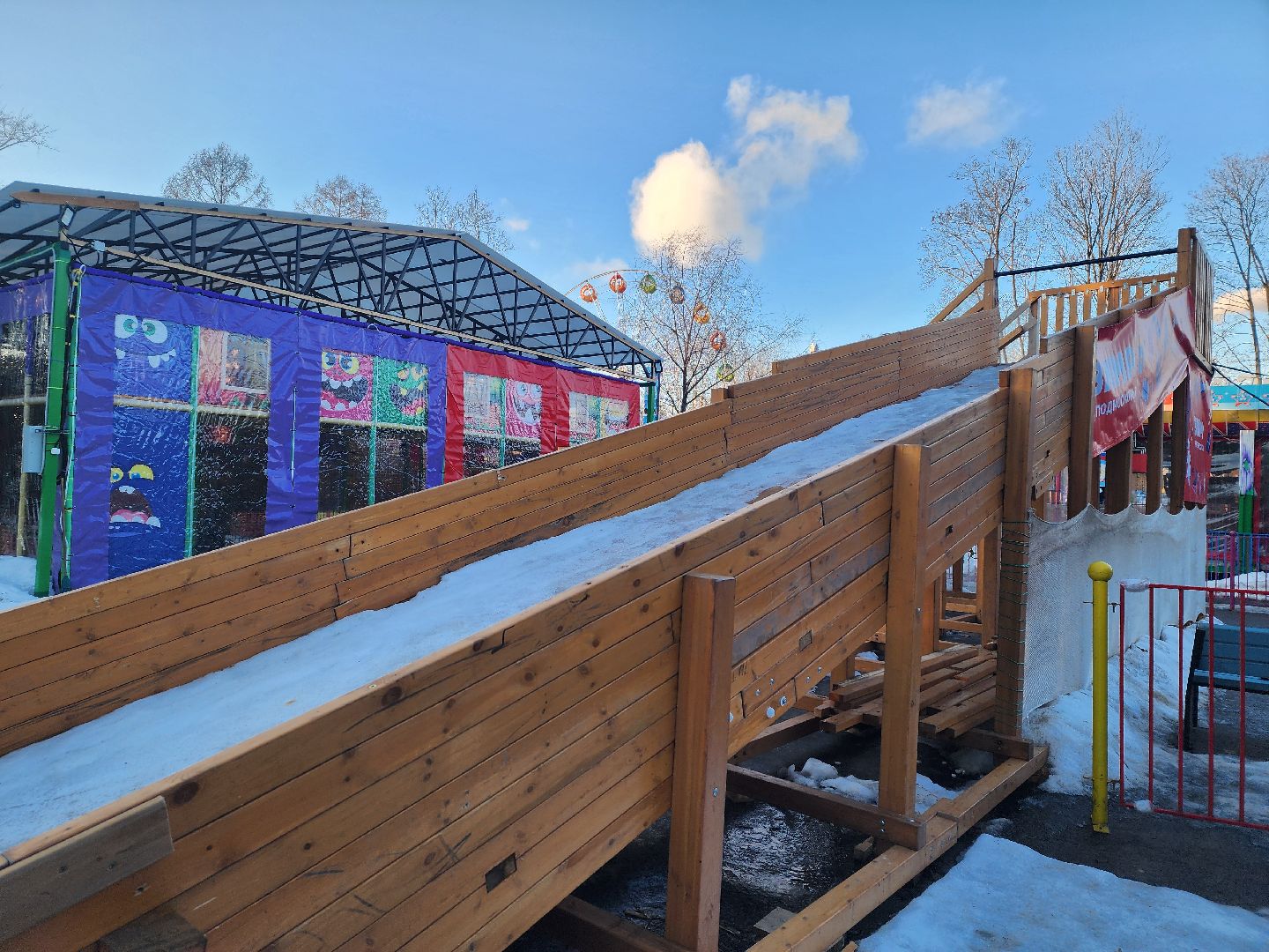 вертикалки, мытищи, катание в парке, ватрушки, тюбинг,