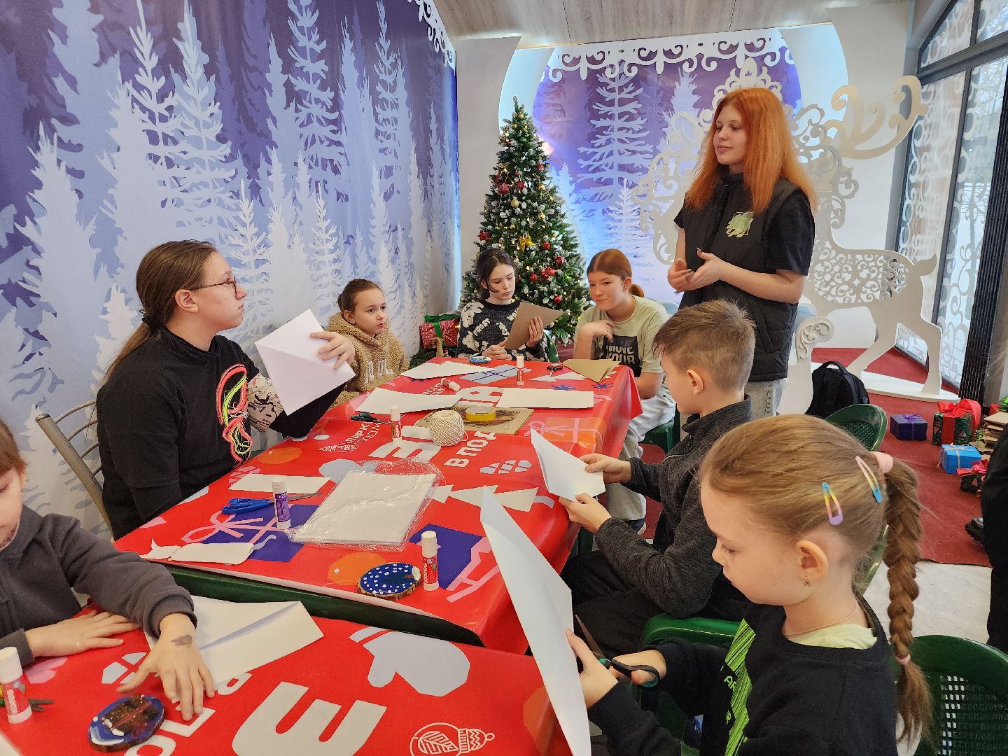 фрязино, мастер-класс для детей, рождество, молодежный центр, лесопарк, вертикалки,