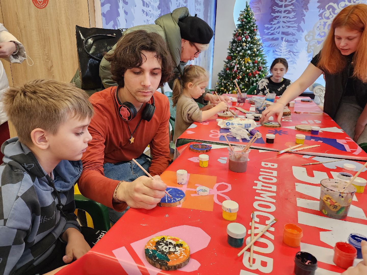 фрязино, мастер-класс для детей, рождество, молодежный центр, лесопарк, вертикалки,