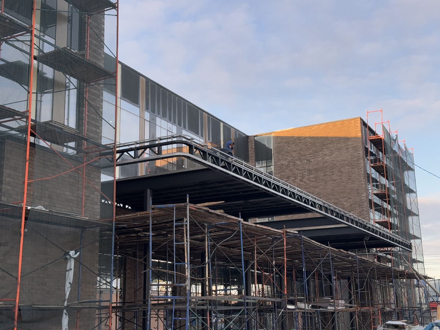 Строительство нового центра в Ромашково, вертикалки, одинцовская областная больница, Одинцово,