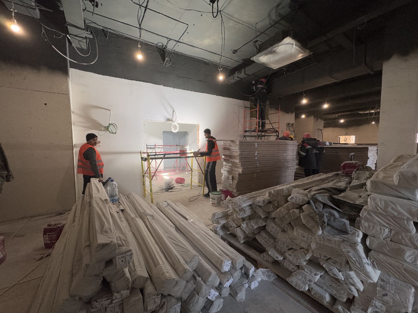 Строительство нового центра в Ромашково, вертикалки, одинцовская областная больница, Одинцово,