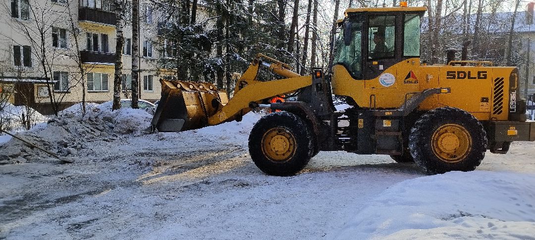 Бронницы, снег, уборка