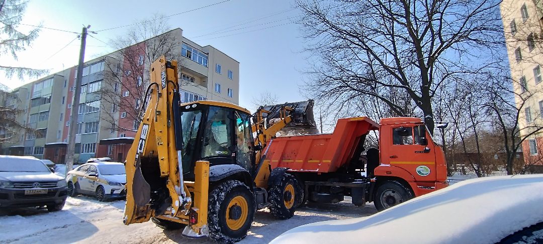 Бронницы, снег, уборка