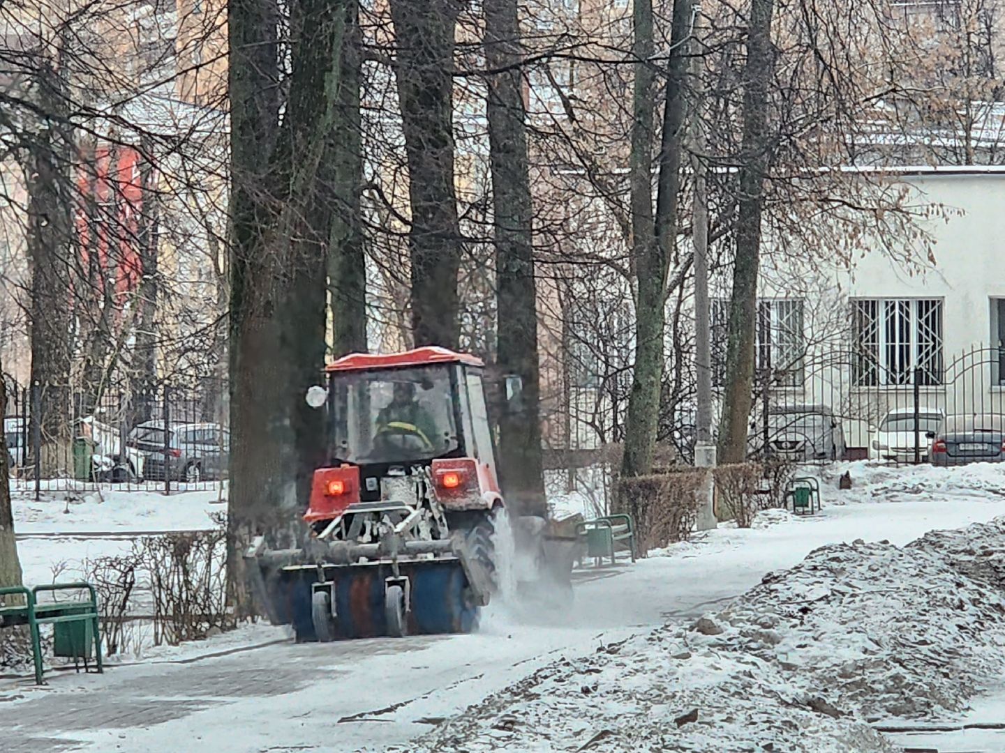 вертикалки, королёв, уборка улиц,