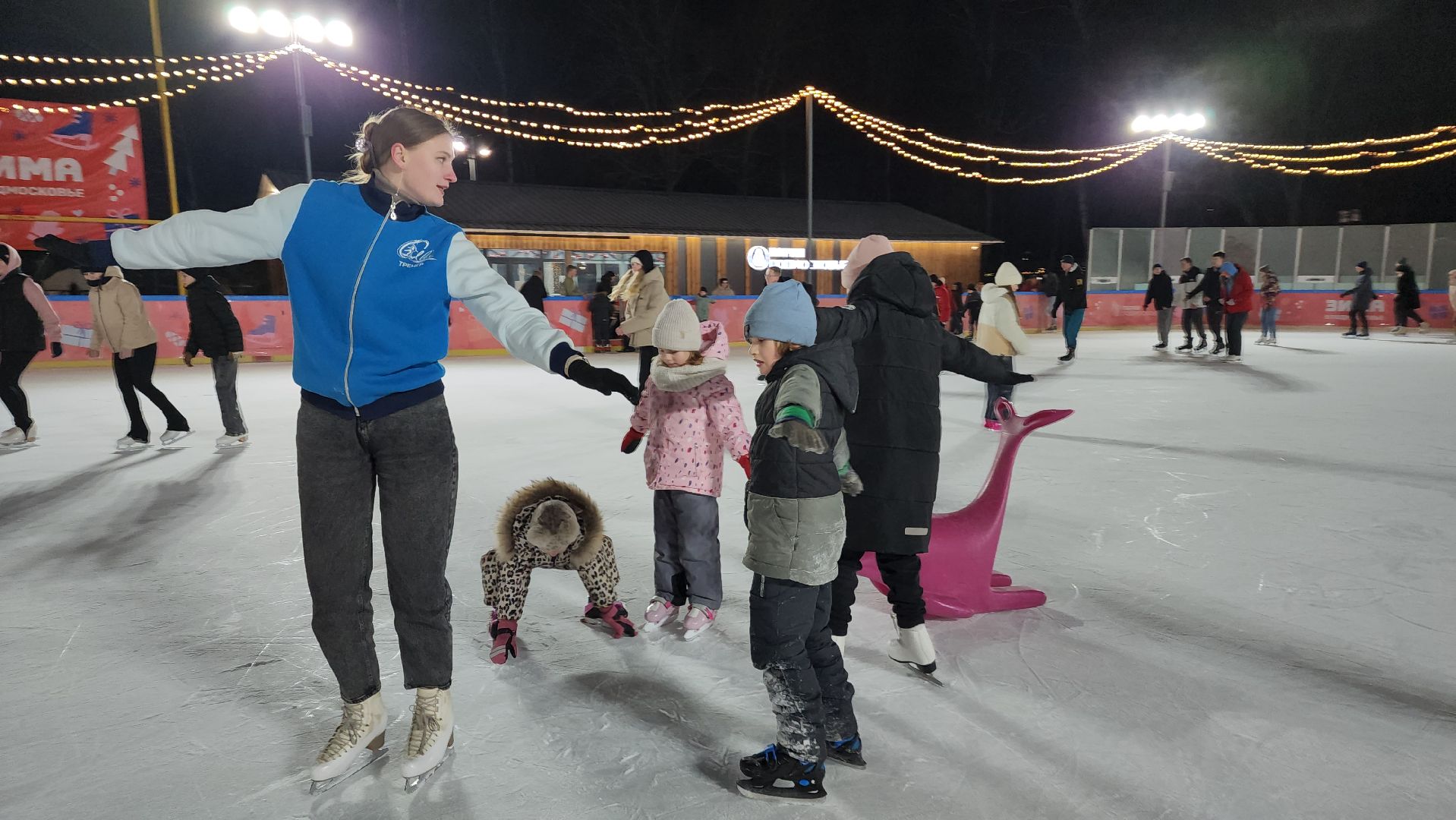 ступино, студия танцев на льду ступино, зима в подмосковье, парки подмосковья, парк ступино,