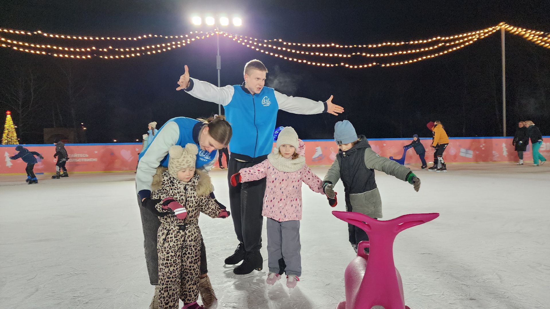 ступино, студия танцев на льду ступино, зима в подмосковье, парки подмосковья, парк ступино,