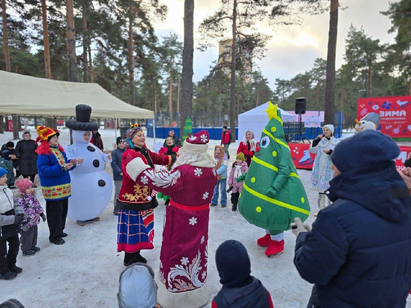 котельники, лесопарк, праздник, занятия, активности, зима в подмосковье,
