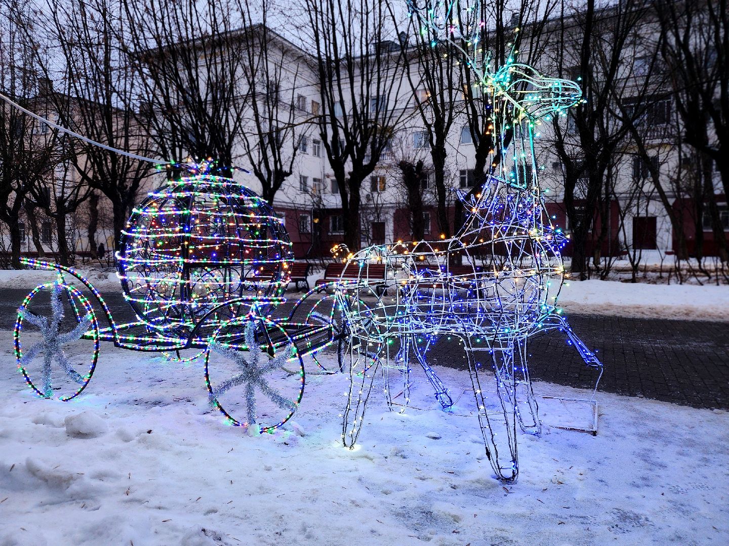 фрязино, новогоднее украшение, улицы города, фотосессии, вертикалки, благоустойство,