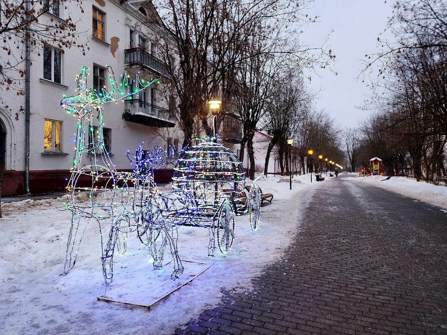 фрязино, новогоднее украшение, улицы города, фотосессии, вертикалки, благоустойство,