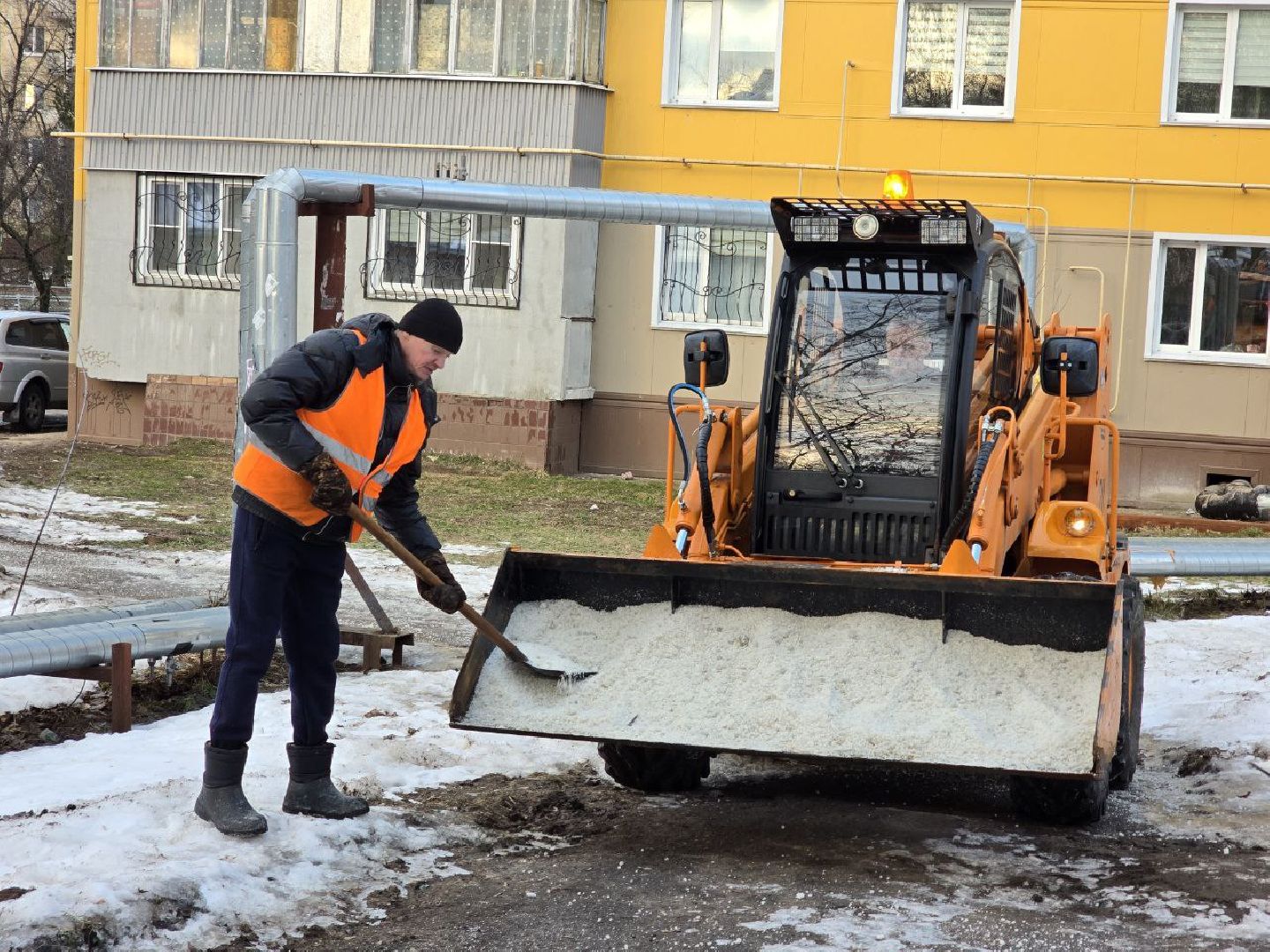 можайск, можайский городской округ, подмосковье, жкх, борьба с гололедом, непогода, коммунальщики, можайские коммунальщики, зима, вертикалки,