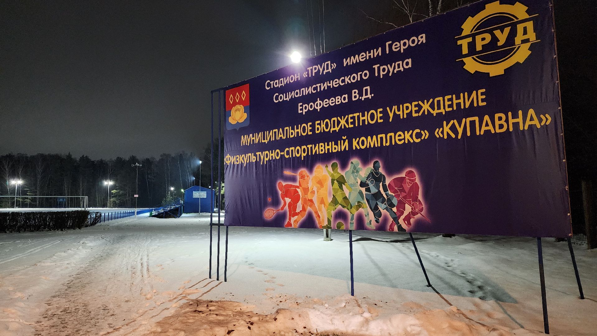 зимние виды спорта, лыжная трасса, стадион Труд, Старая Купавна, Богородский городской округ, вертикалки