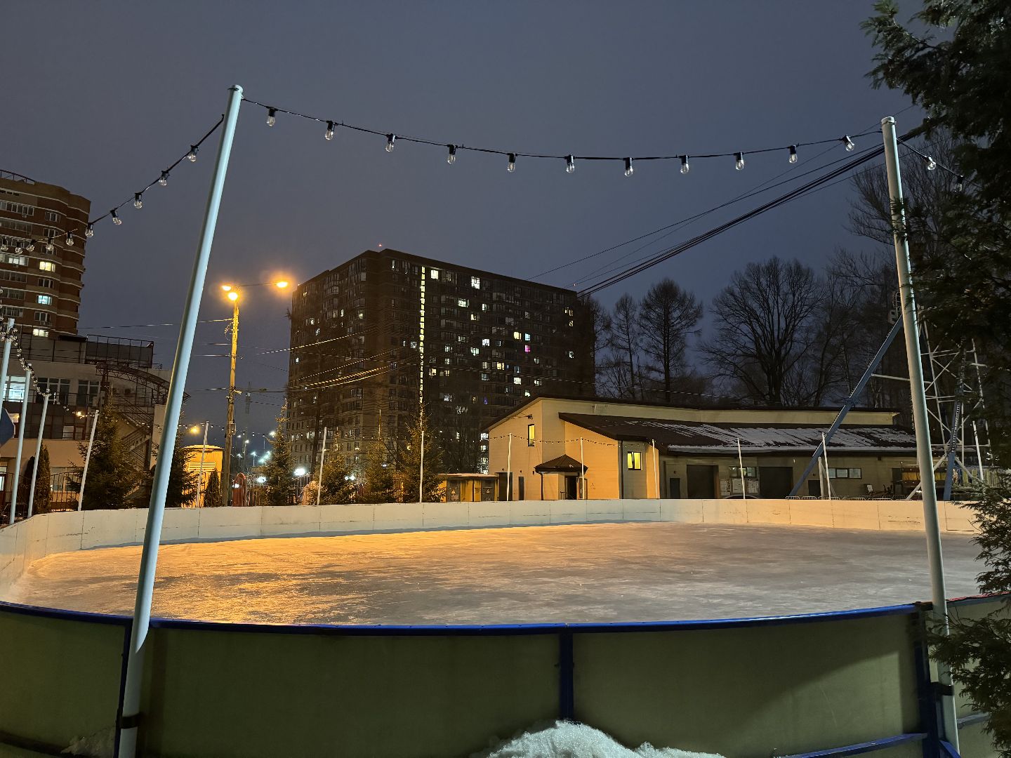 зима в парках, центральный парк культуры и отдыха, ленинский городской округ, зима в подмосковье,Развлекательные программы в парках Видного, Бесплатный каток в видном,