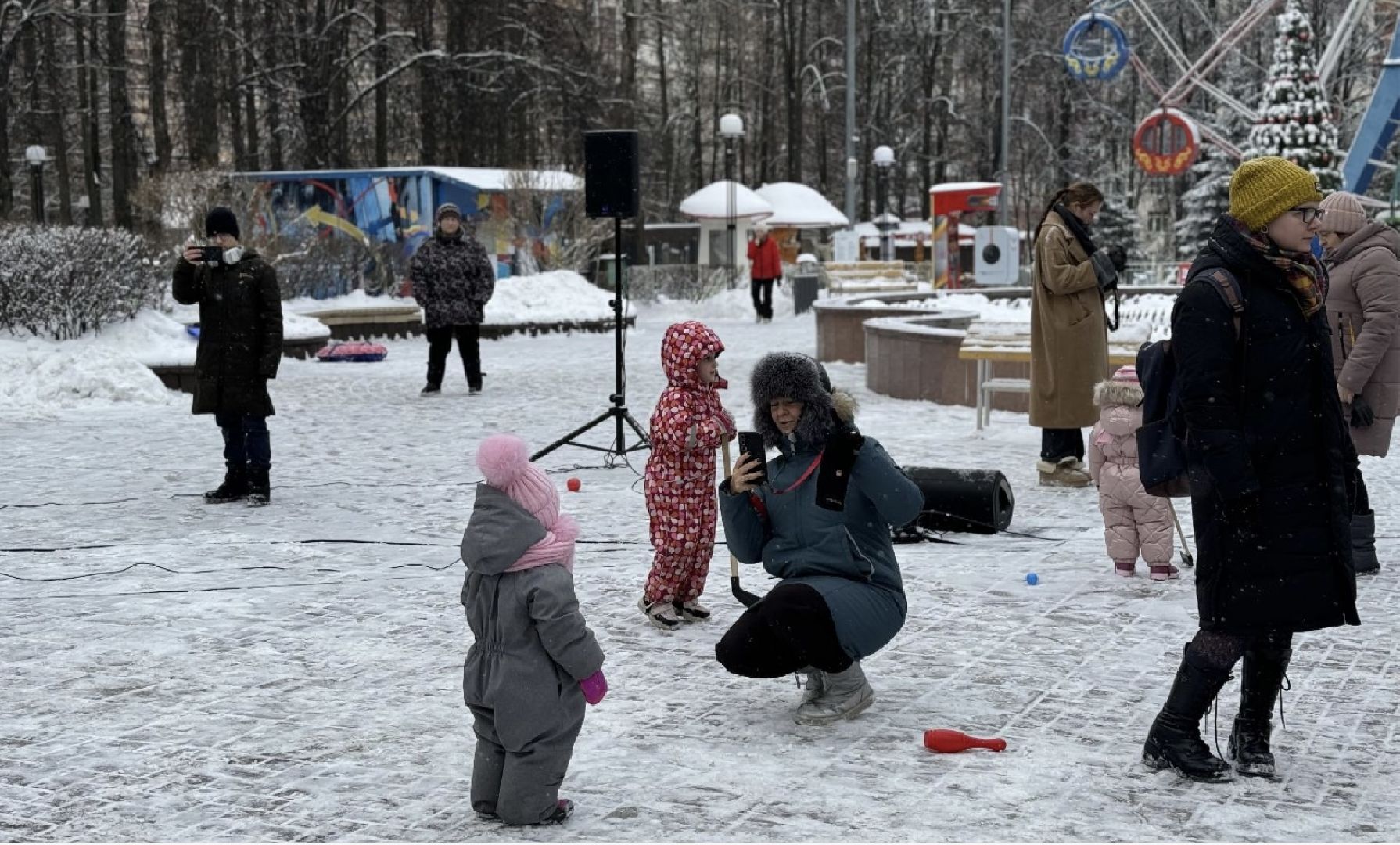 зима в парках, центральный парк культуры и отдыха, ленинский городской округ, зима в подмосковье,Развлекательные программы в парках Видного, Бесплатный каток в видном,