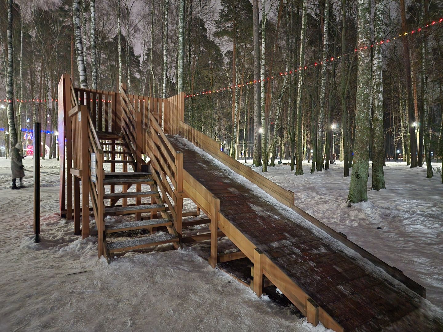 жители, общество, ногинск, центральный парк, зимние активности, горка, горка для тюбинга, вертикалки,