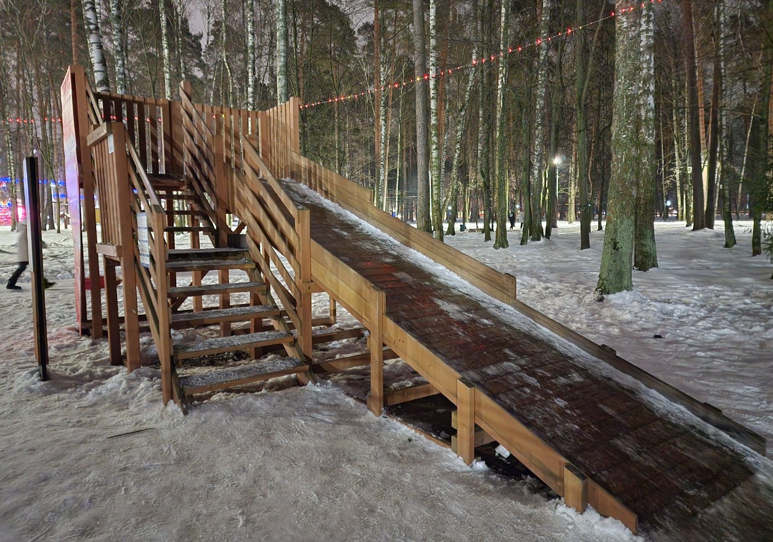 жители, общество, ногинск, центральный парк, зимние активности, горка, горка для тюбинга, вертикалки,