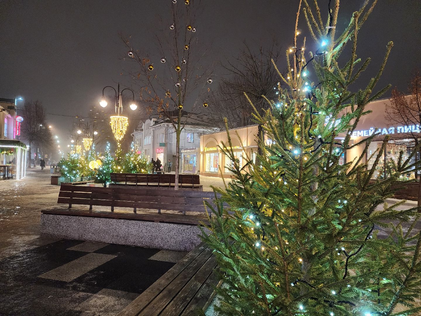 ногинск, жители, общество, новогодние украшения, фонтанная площадь, место для отдыха, фотосессия, вертикалки,