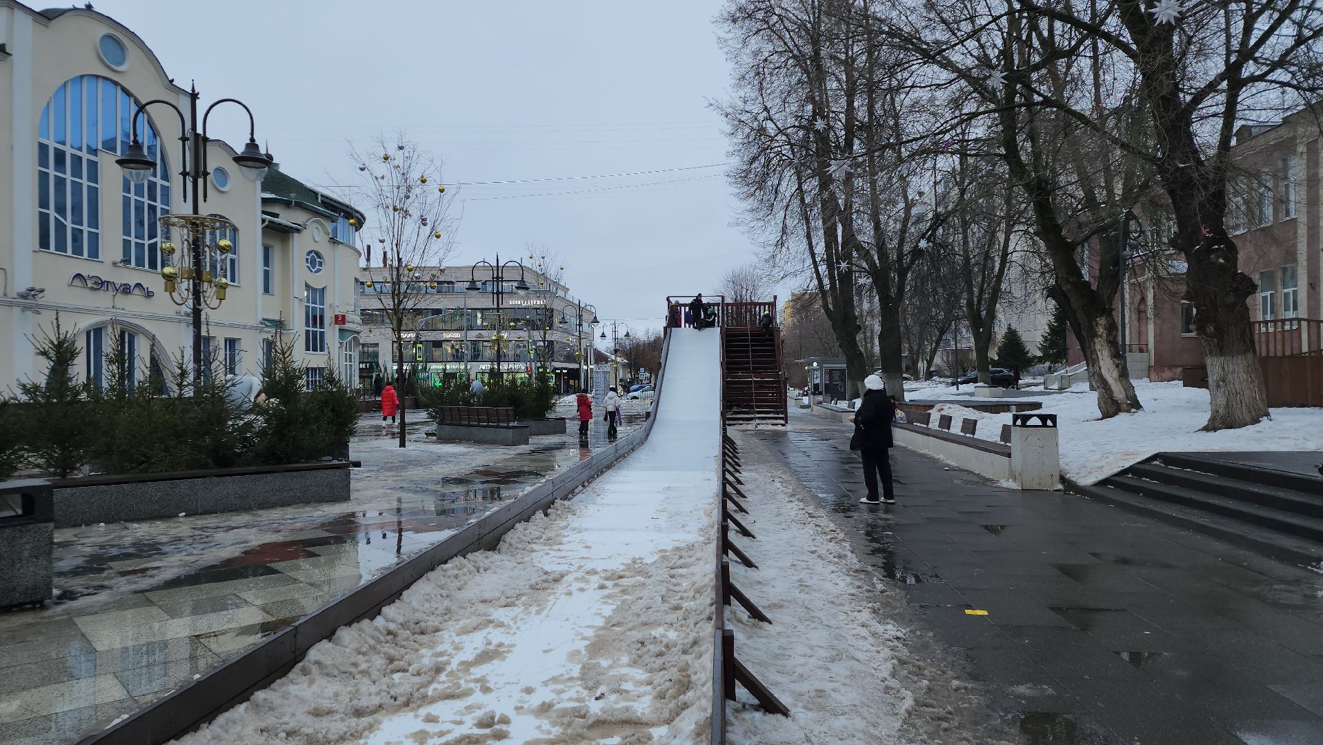 зимние активности, зимняя горка, зима в Подмосковье, Ногинск, Богородский городской округ, вертикалки