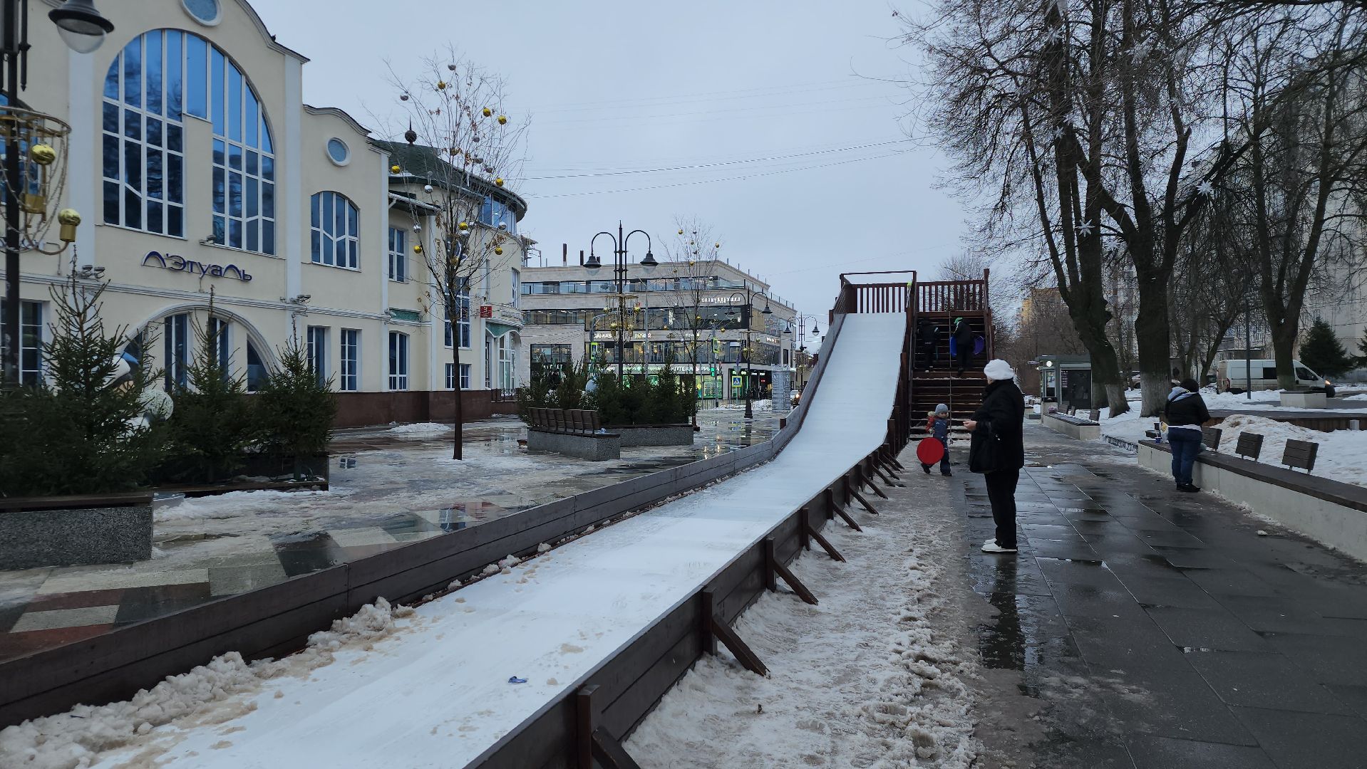 зимние активности, зимняя горка, зима в Подмосковье, Ногинск, Богородский городской округ, вертикалки