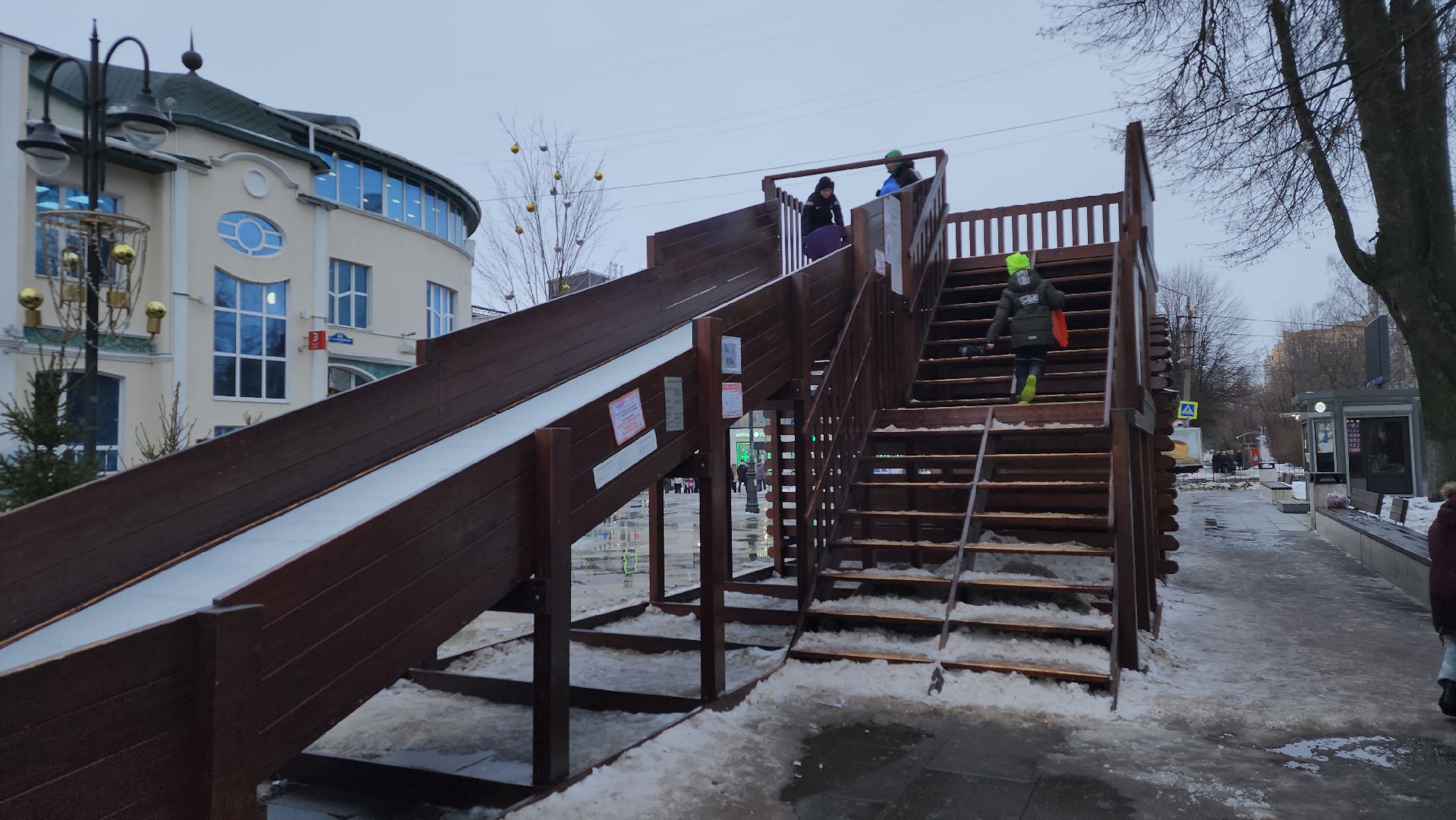 зимние активности, зимняя горка, зима в Подмосковье, Ногинск, Богородский городской округ, вертикалки