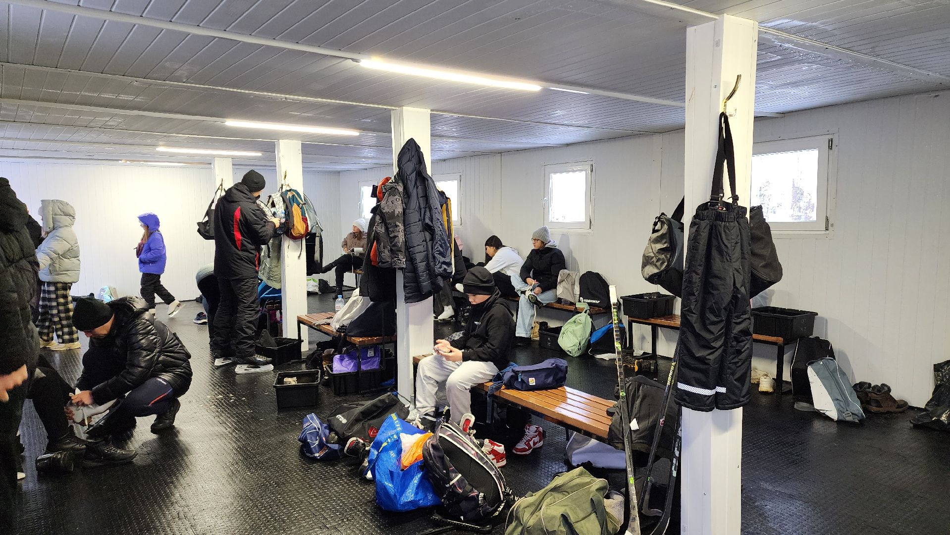 зима в парке, Лобня, Каток, вертикалки,