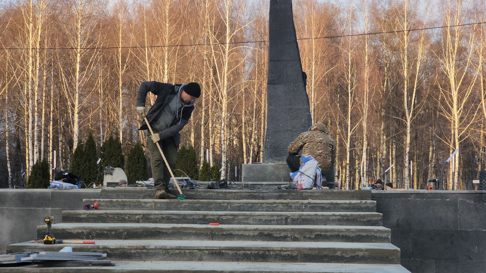 Мемориал, Лобня, Парк, реконструкция, вертикалки,