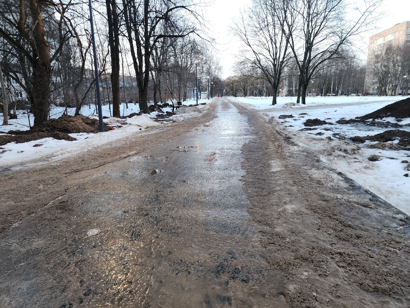 Черноголовка, Очистка дорог, Гололед,