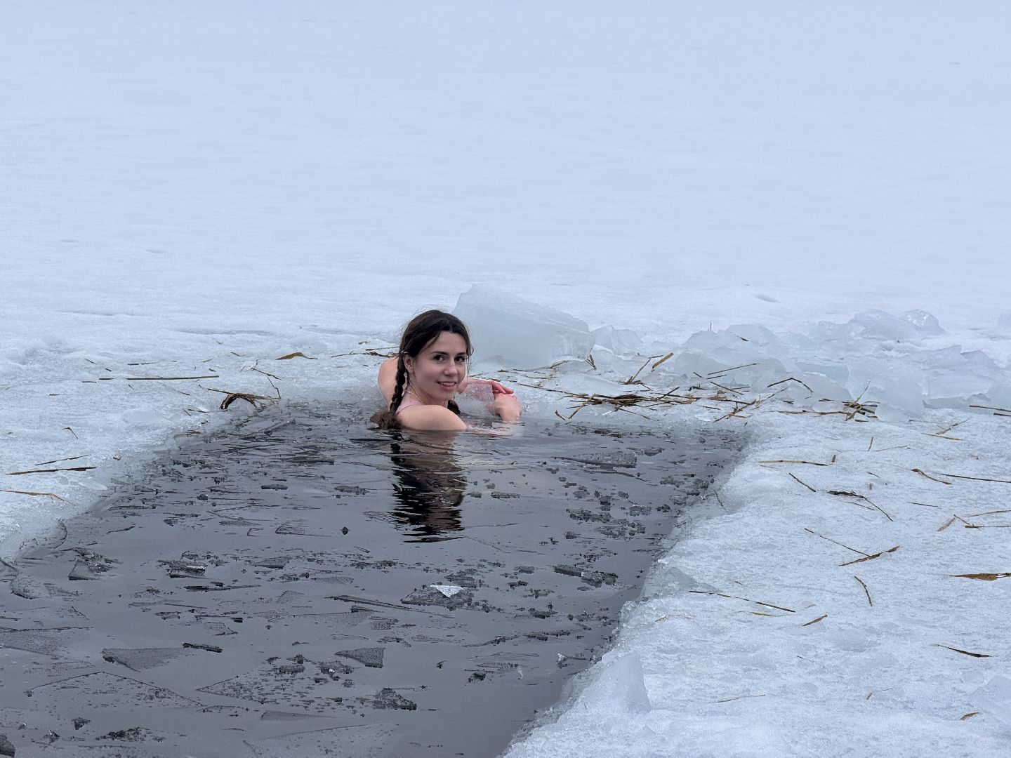 шаховская, окунание, закаливание, зима,