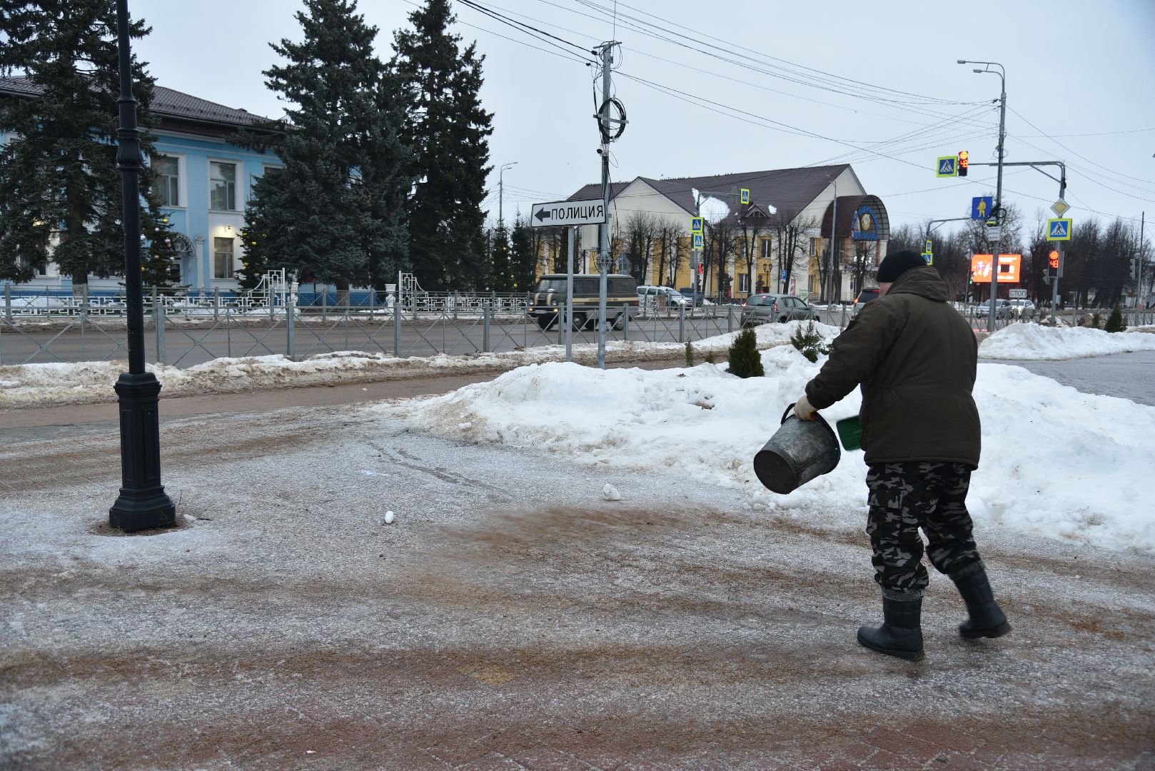 лотошино, благоустройство, посыпка дорог, гололед, добродел, обращения жителей, вертикалки,