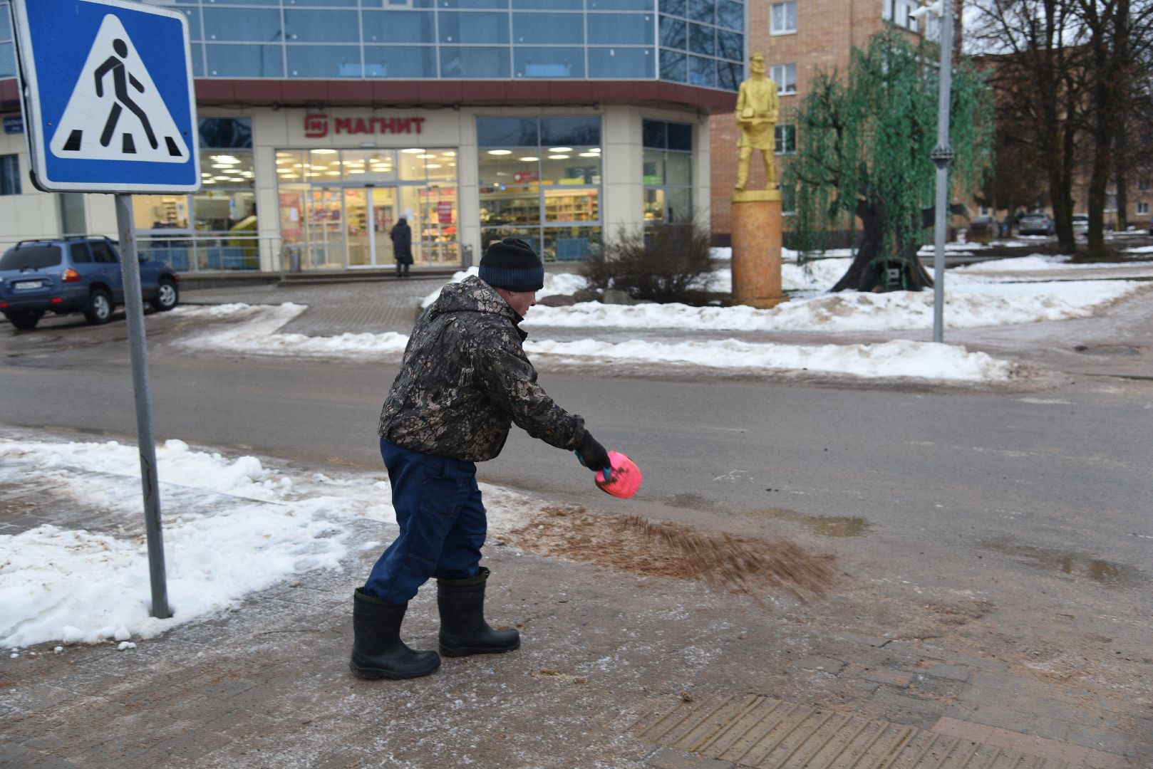 лотошино, благоустройство, посыпка дорог, гололед, добродел, обращения жителей, вертикалки,