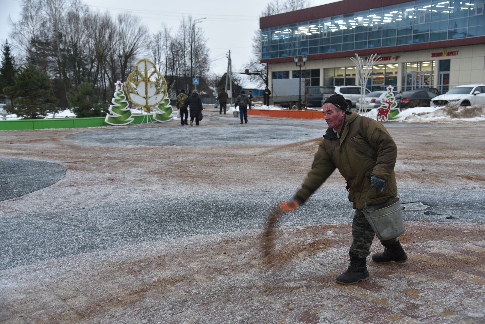 лотошино, благоустройство, посыпка дорог, гололед, добродел, обращения жителей, вертикалки,