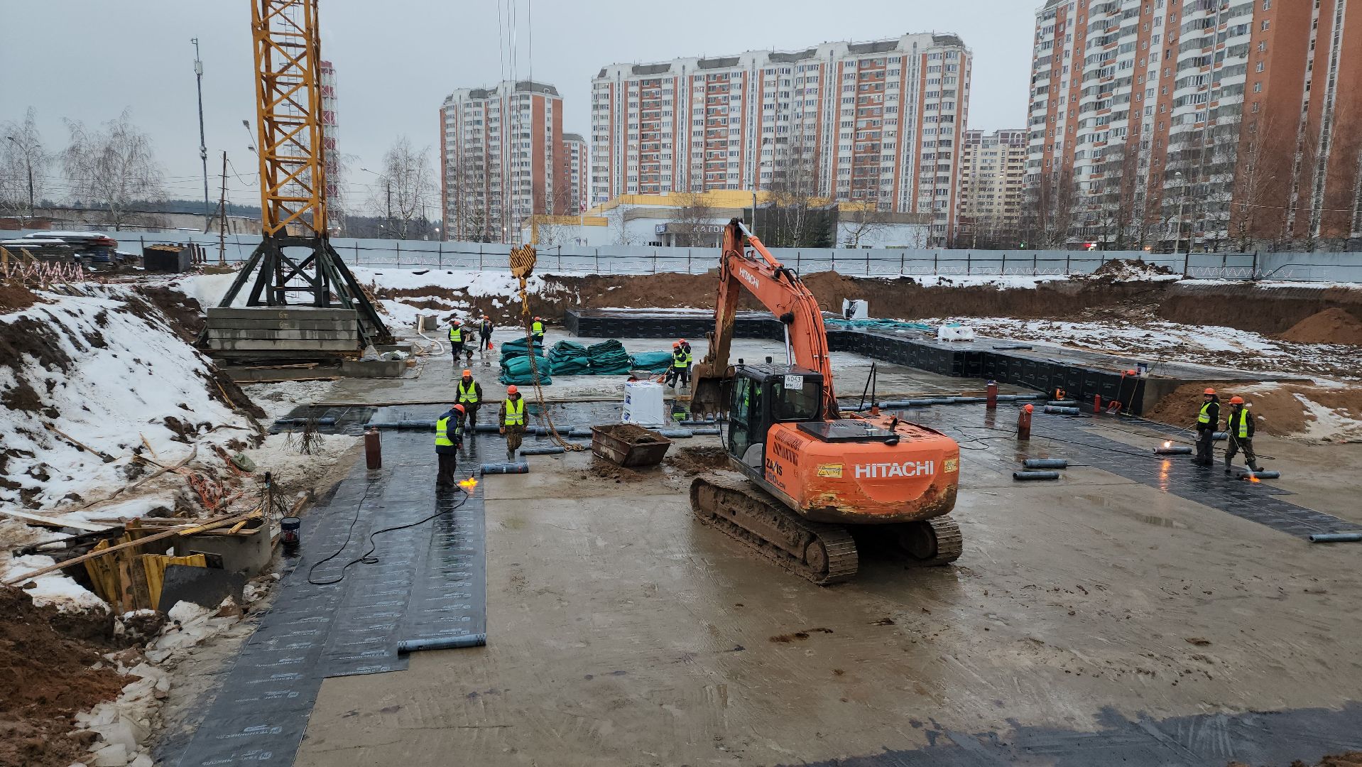 фок с бассейном, Строительство, Бассейн, Лобня, вертикалки,