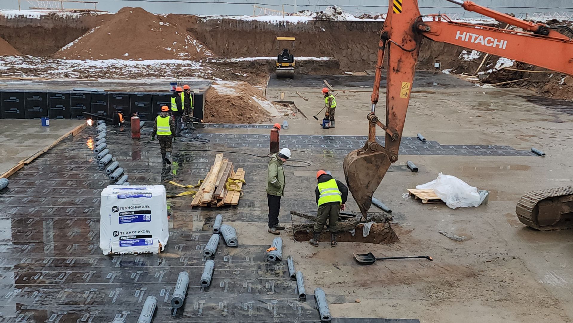 фок с бассейном, Строительство, Бассейн, Лобня, вертикалки,