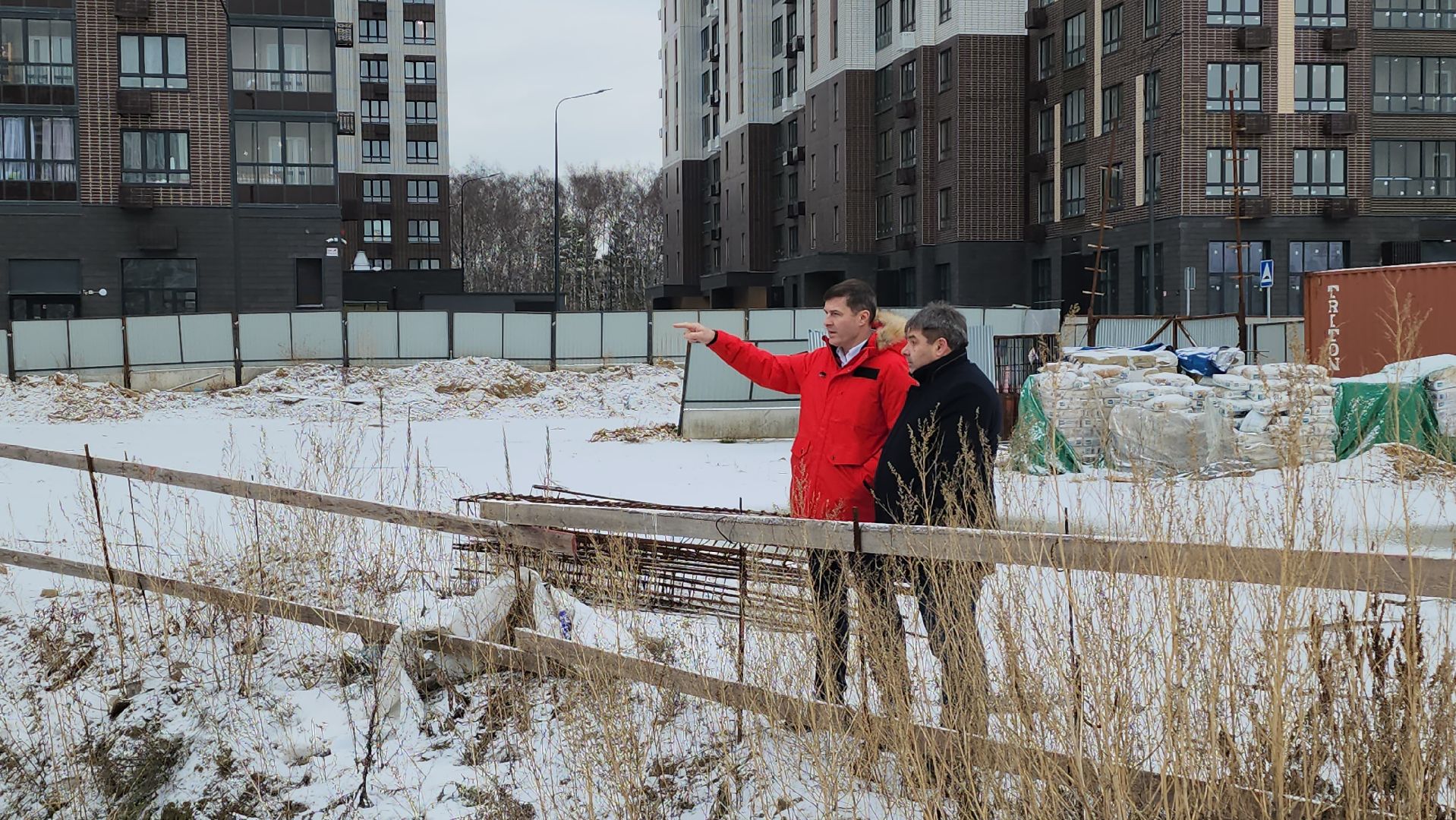 люберцы, глава городского округа люберцы владимир волков, строящийся детский сад, вертикалки,