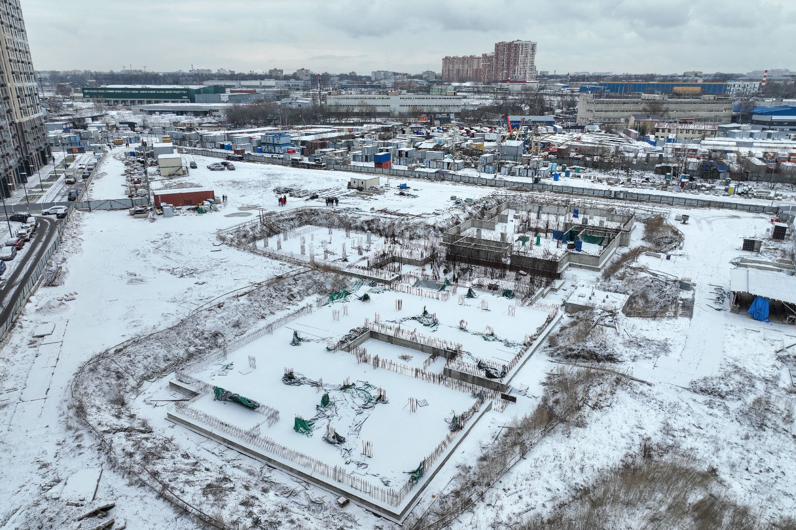 люберцы, глава городского округа люберцы владимир волков, строящийся детский сад, вертикалки,