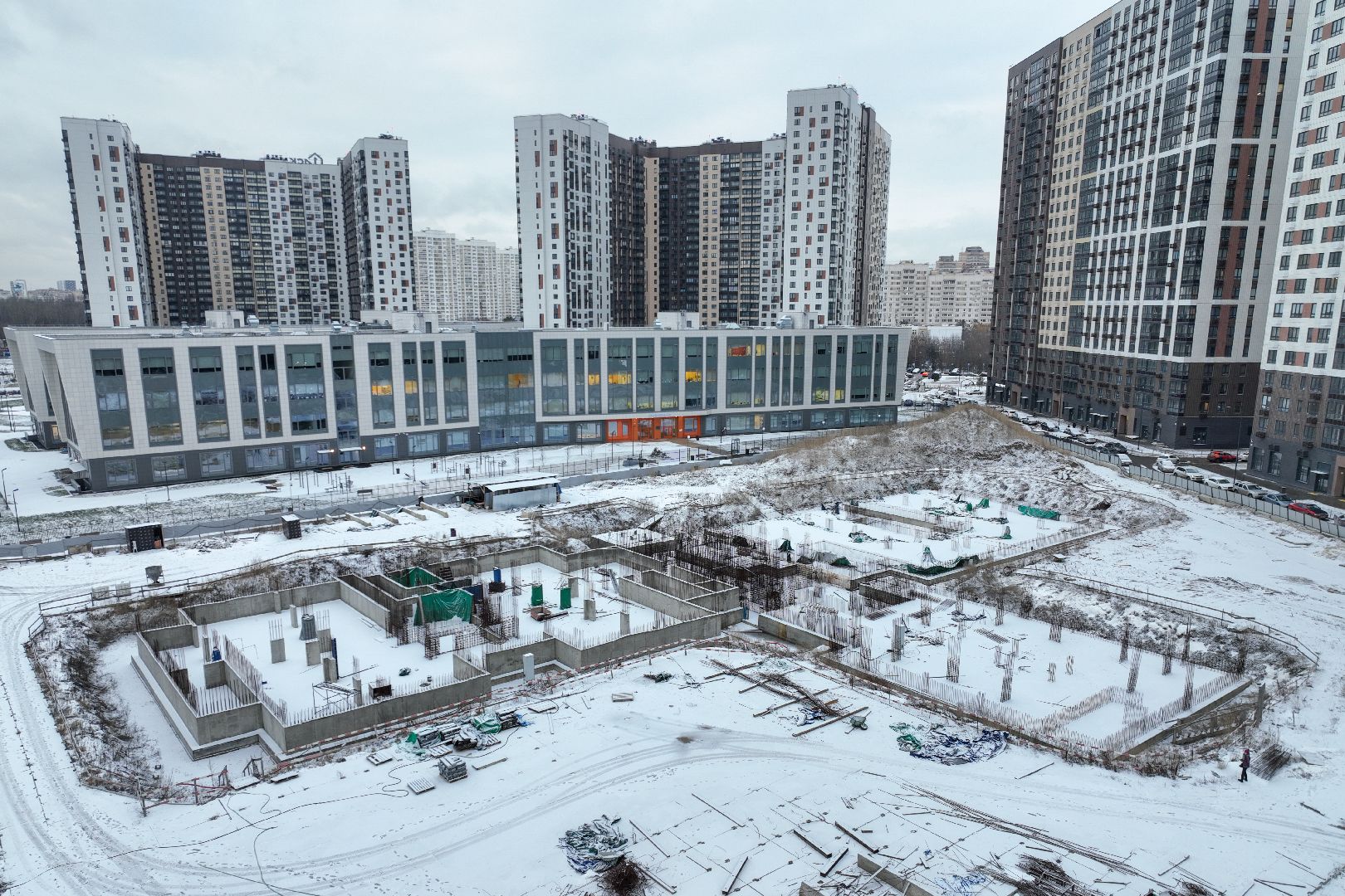 люберцы, глава городского округа люберцы владимир волков, строящийся детский сад, вертикалки,