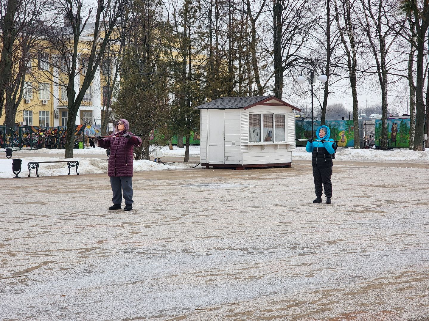 активное долголетие, центральный парк, гимнастика,