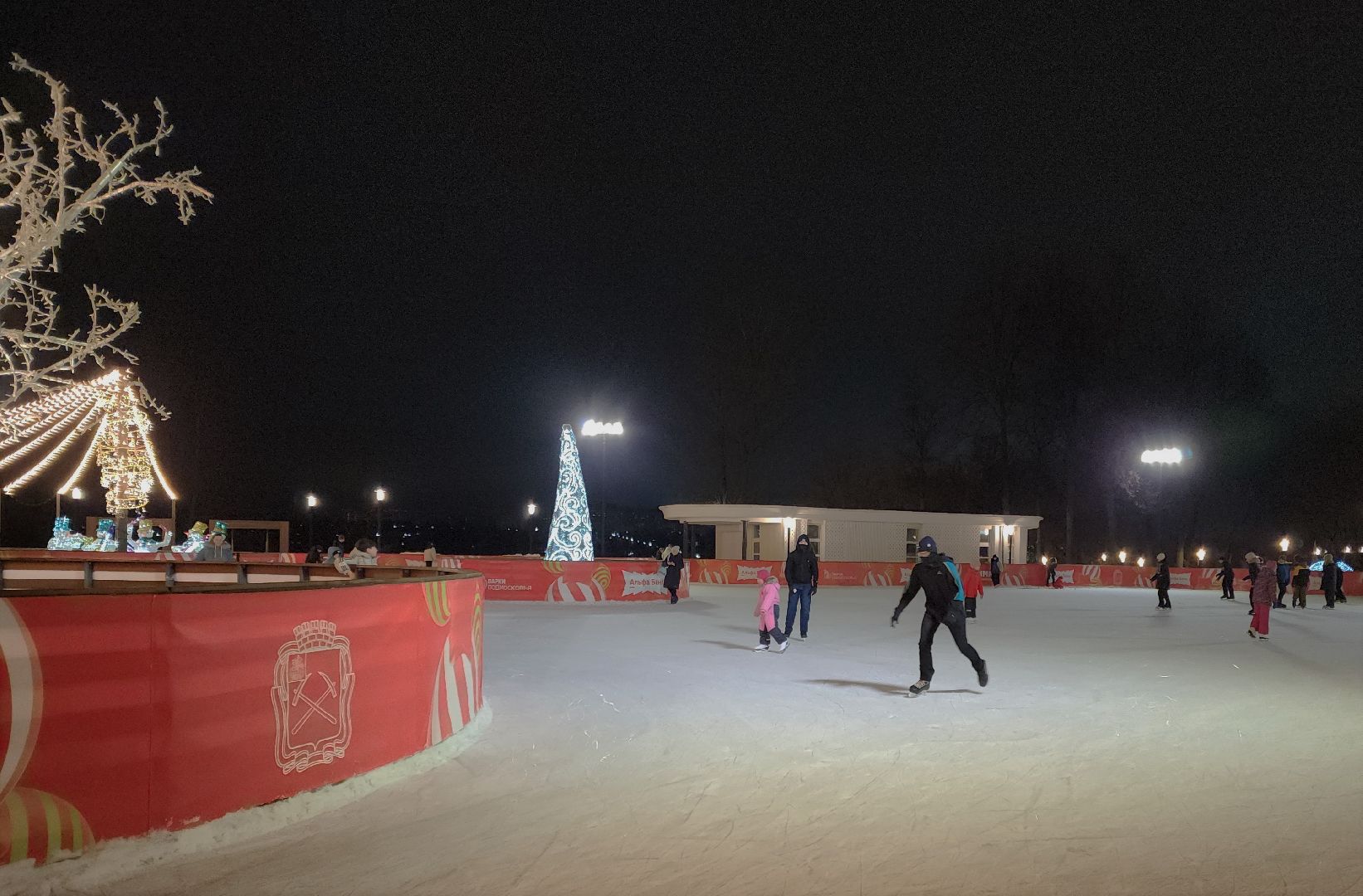 подольск, каток, зима в подмосковье,