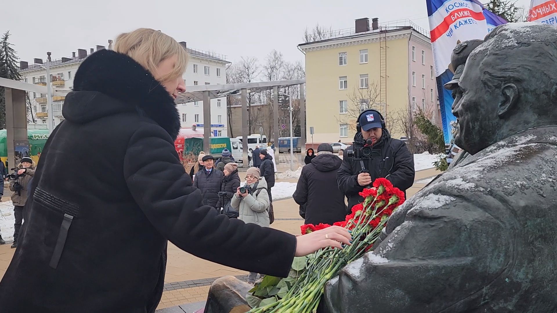 королёв, возложение цветов, памятная дата, день рождения сергея королева