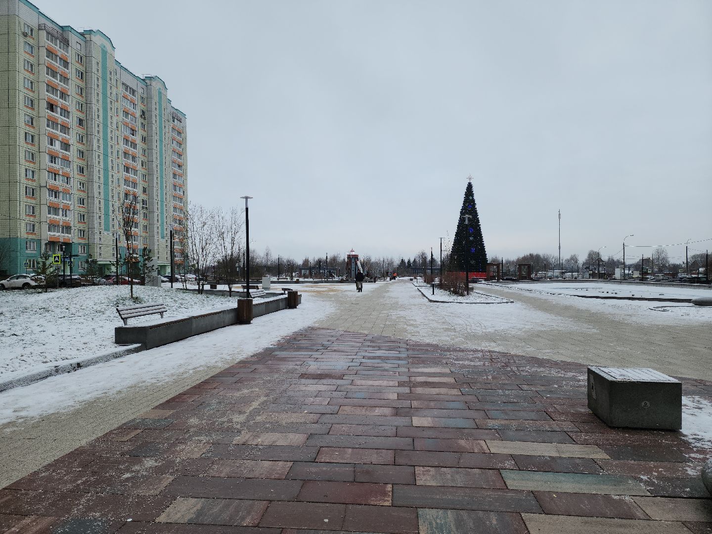 Подольск, Тротуары, борьба с гололедом, Коммунальщики,