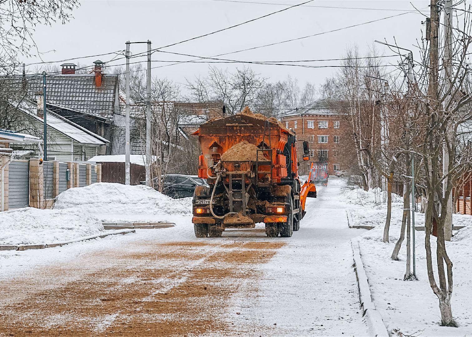 Клин, общество, ЖКХ, дороги, уборка снега и наледи, вертикалки,