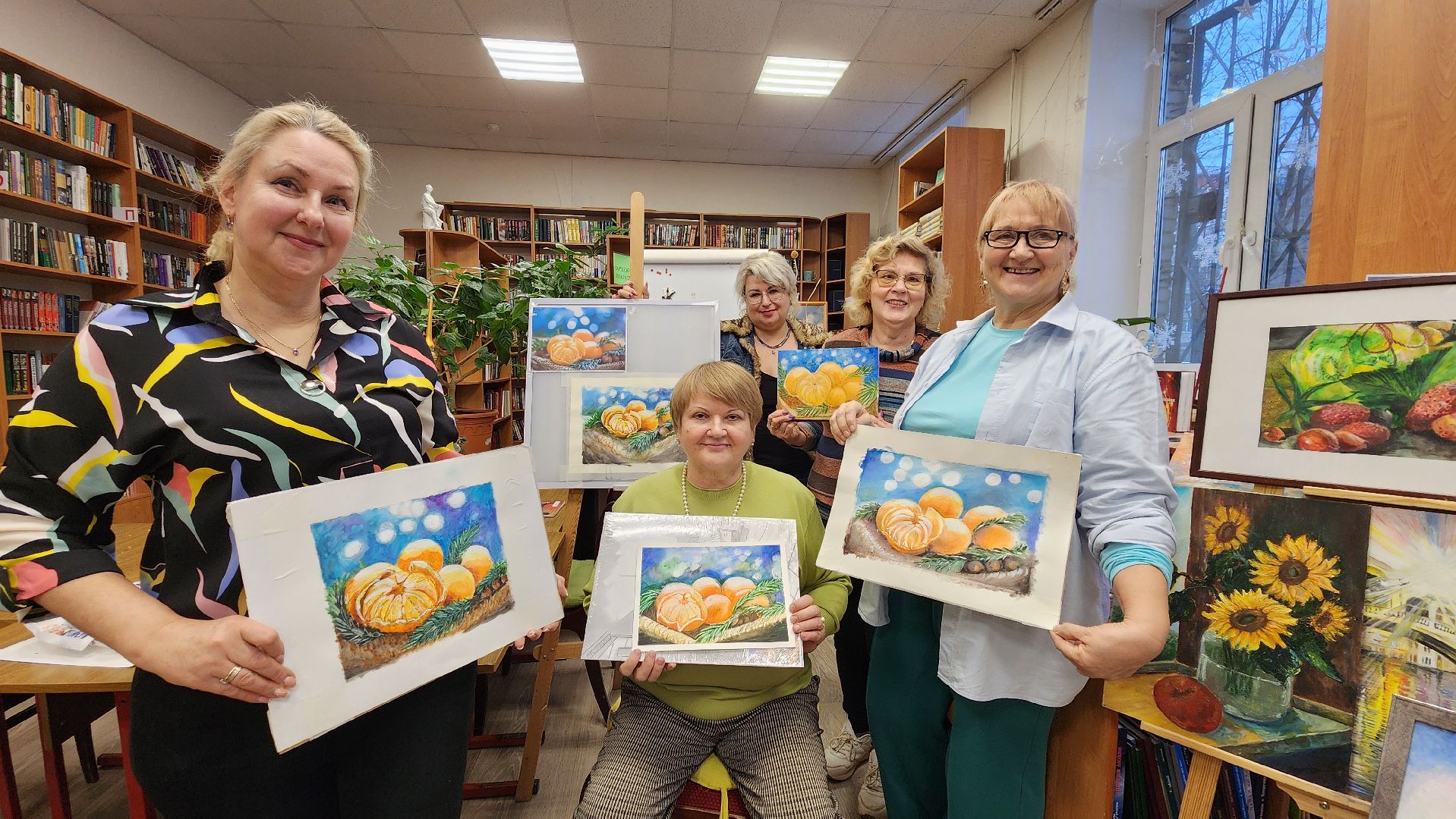 Мастер-класс, Лобня, Рисунок, Живопись,Зима, Зимний натюрморт,