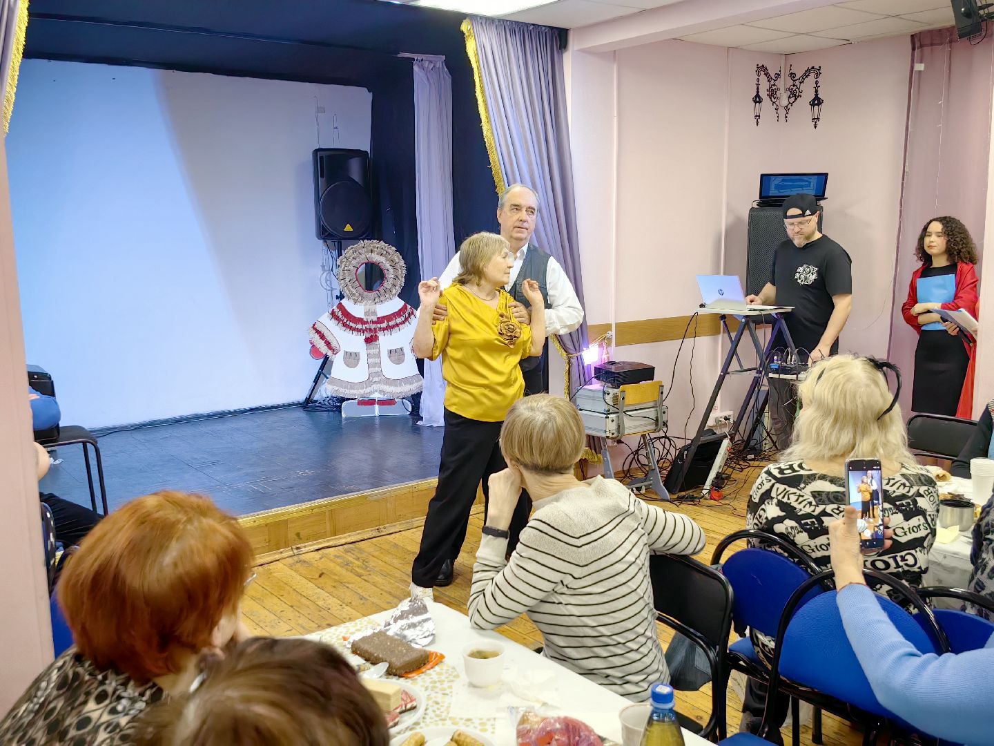 совет ветеранов, старый новый год, стихи, танцы, дом культуры,