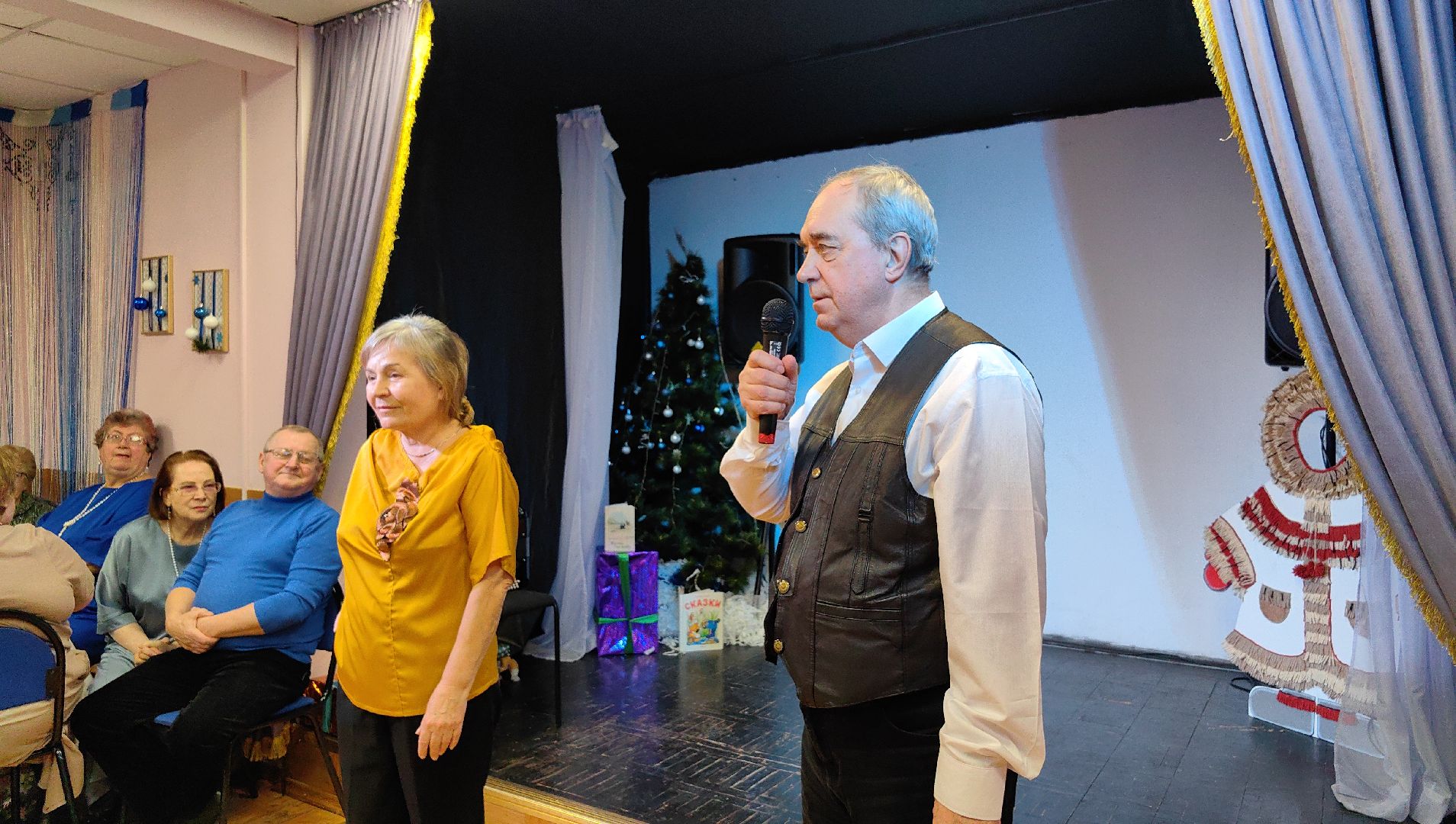 совет ветеранов, старый новый год, стихи, танцы, дом культуры,