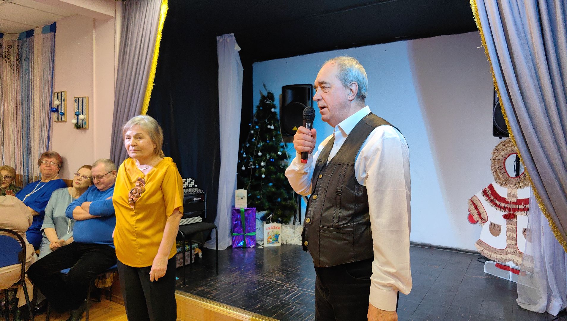 совет ветеранов, старый новый год, стихи, танцы, дом культуры,