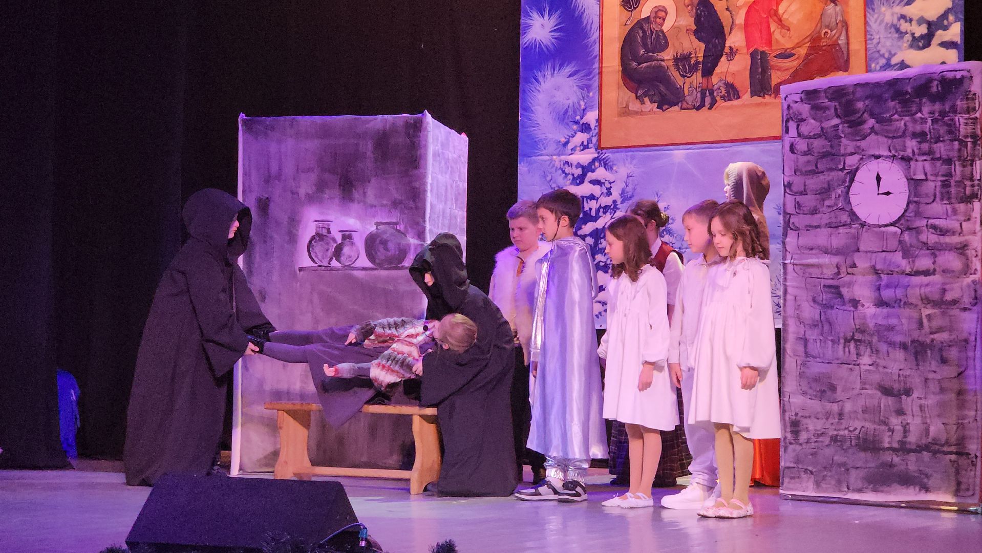 вертикалки, пушкино, рождество христово, спектакль, театральная студия, троицкий храм, дети, рождественская сказка, рождественская елка, театральная постановка,