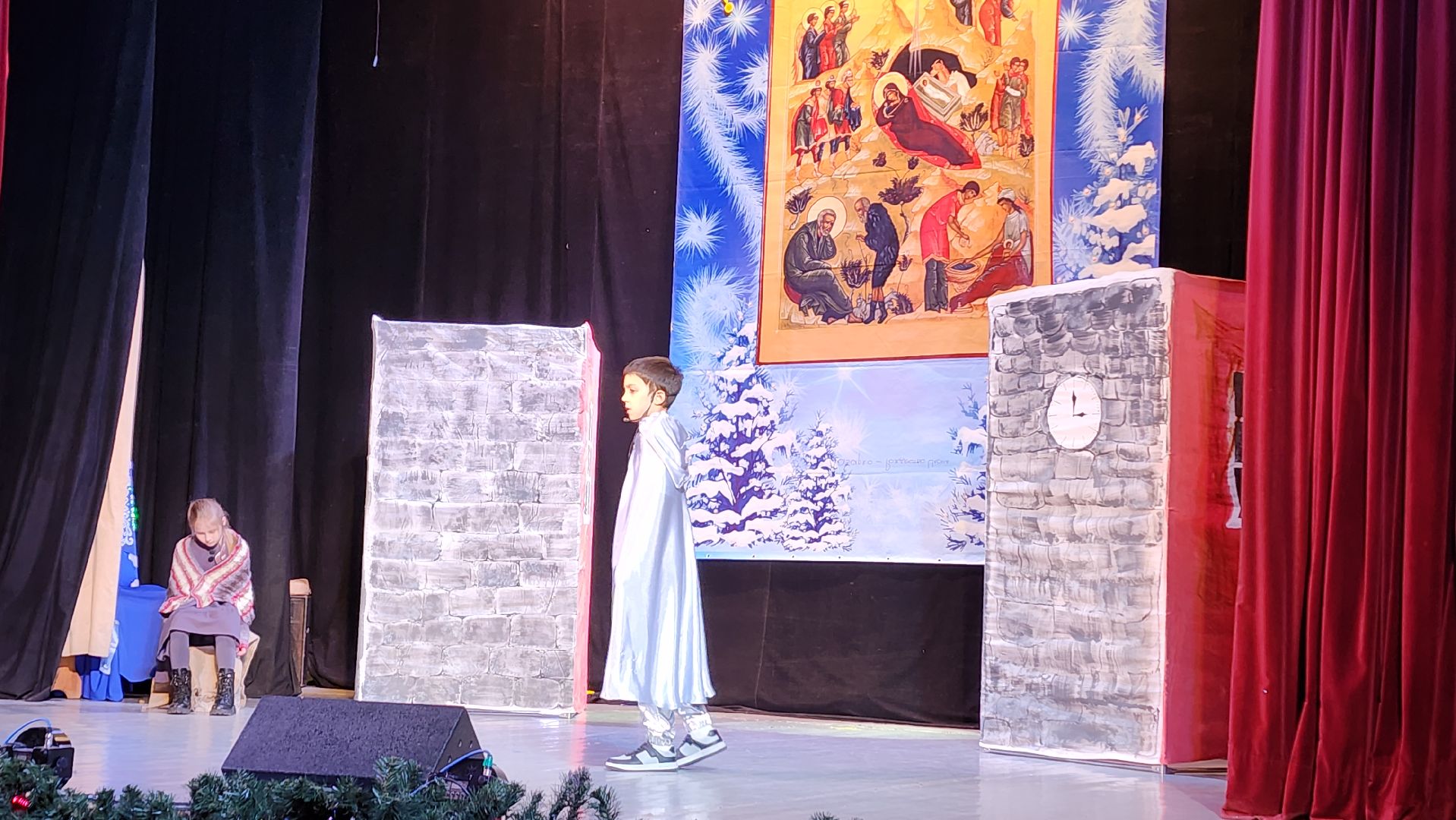 вертикалки, пушкино, рождество христово, спектакль, театральная студия, троицкий храм, дети, рождественская сказка, рождественская елка, театральная постановка,