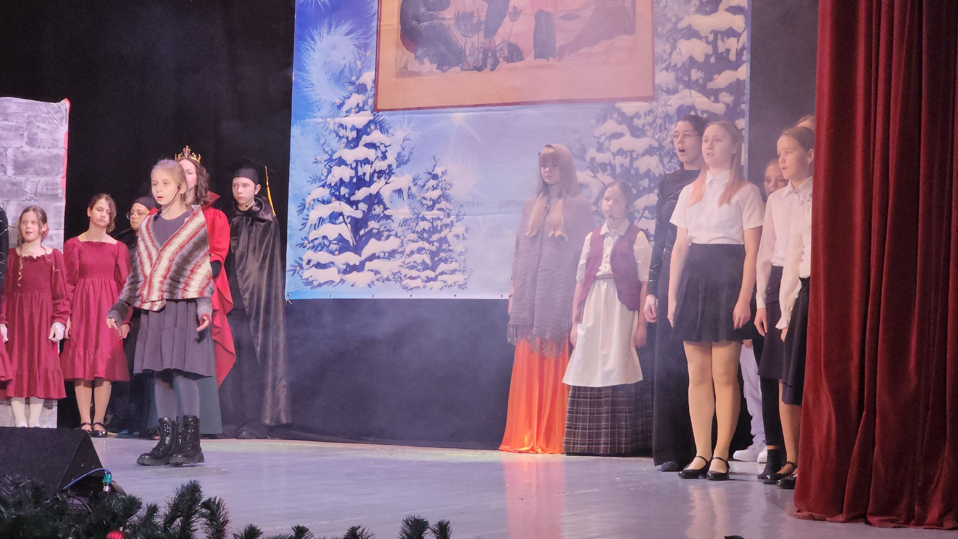 вертикалки, пушкино, рождество христово, спектакль, театральная студия, троицкий храм, дети, рождественская сказка, рождественская елка, театральная постановка,