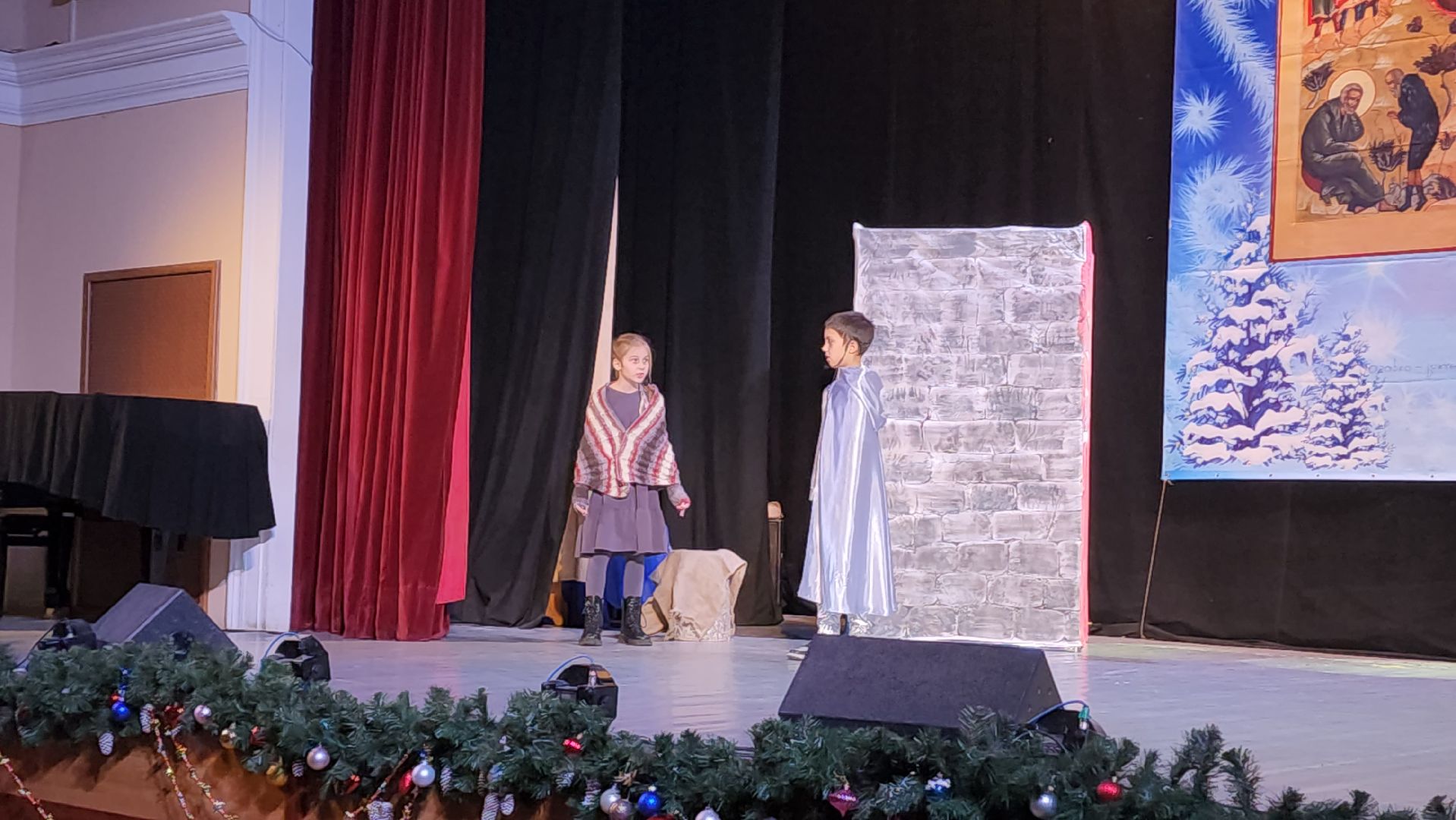 вертикалки, пушкино, рождество христово, спектакль, театральная студия, троицкий храм, дети, рождественская сказка, рождественская елка, театральная постановка,