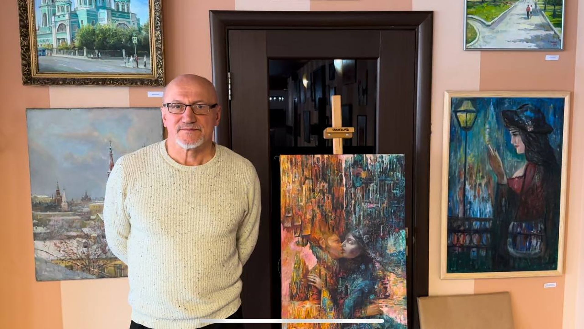 художественная выставка, художник,