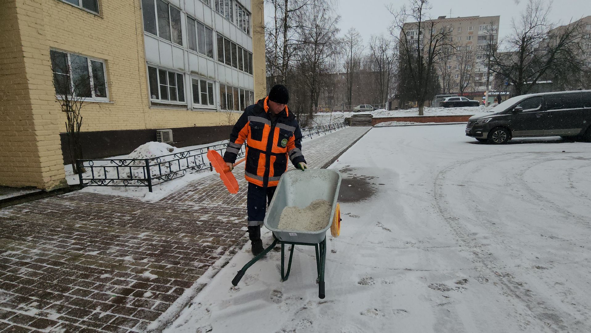 Уборка, снег, Истра, жкх,